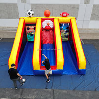 GMY Inflatables 3 en 1 Jeu interactif de carnaval Sports gonflables d'extérieur Jeux de fête