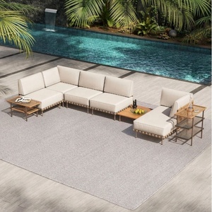 <span class=keywords><strong>Tapis</strong></span> d'extérieur en polypropylène tissé, résistant aux taches, facile à nettoyer, de qualité supérieure, pour la piscine, le jardin, le camping, les pique-niques - Product Image 1