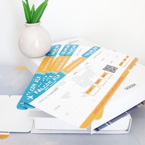 Biglietti di volo con passaporto a trasferimento termico e biglietto aereo con carta carta di imbarco aerea personalizzata - Product Image 2