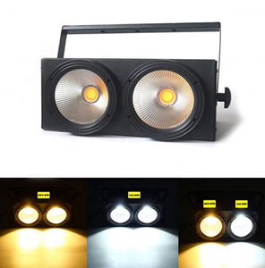 Luz COB DMX512 de aluminio de 200W con 2 ojos LED Blinder blanco cálido para TV/estudio/cine/escenario/eventos en parques temáticos - Product Image 5