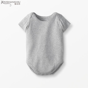 Top baby clothes romper plain one piece's organic cotton soft for baby - Product Image 2
