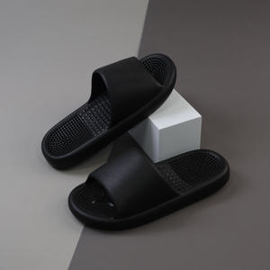 Pantuflas de Marca para Hombre y Mujer, Suela Gruesa Antideslizante con Gránulos de Masaje, para las Cuatro Estaciones, Talla Adulto, 3 cm, Color Caqui, Café, Gris Oscuro - Product Image 2