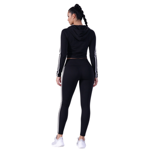 Conjuntos Deportivos para Mujer al por Mayor, Personalizados, Transpirables, Tallas Grandes, Conjuntos de Top de Manga Larga y Pantalones Deportivos para Gimnasio y Fitness - Product Image 3