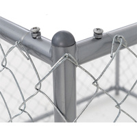 Clôture de chenil pour chiens en treillis métallique galvanisé soudé robuste, écologique, imperméable, pour intérieur/extérieur, sécurisée pour chiens, à vendre
