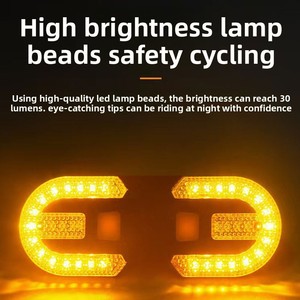 Feu arrière de vélo avec clignotants, étanche IP65, 5 modes, télécommande sans fil, équipement d'avertissement LED, vélo de route, vélo de montagne - Product Image 4
