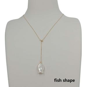 Moderna madre mar perla diseño de collar de cadena Vintage puro collar plateado - Product Image 2