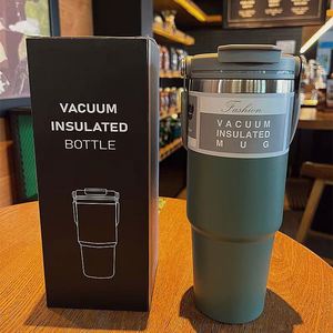 2024 Portable Eco-Friendly Stainless Steel Insulated Tumbler 304 Thermal <b>Coffee</b> Car <b>Mug</b> Premium Outdoor <b>Large</b> Capacity Vacuum - Product Image 3