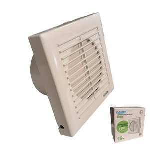 Ventilatore Estrattore da Parete 230V 50Hz 19W 240m3/h 34dB per Bagno e Cucina Ventola di Scarico 50Hz - Product Image 2