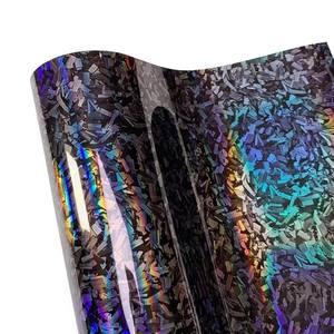 <span class=keywords><strong>Film</strong></span> de vinyle en fibre de carbone forgé pour animaux de compagnie brillant autocollant de modification de couleur noire pour le corps de capot intérieur de voiture matériau en vinyle durable - Product Image 4