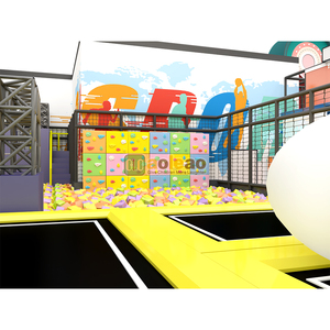 สนามเด็กเล่นในร่มสำหรับเ<span class=keywords><strong>ด</strong></span>็กเล่นแทรมโพลีนปราสาทซนและนินจาอุปสรรคสำหรับห้างสรรพสินค้า - Product Image 2