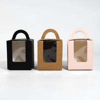 Vente en gros Boîtes à gâteaux en papier PET haut de gamme personnalisées pour fenêtre Boîte à beignets pour livraison rapide de nourriture pour bébé