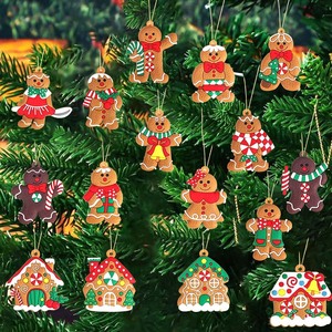 Nuevos Adornos para Árbol de Navidad: Colgante Profundo de Casa de Galleta de Jengibre, Simulación de Piruleta Rosa, Decoración de Escena de Año Nuevo - Product Image 3