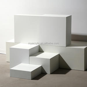 PMMA High Quality Acrylic Square Pillar Column Plinth <strong>Pedestal</strong> Cylinder <strong>Flower</strong> <strong>Stand</strong> Lucite Riser - Product Image 3