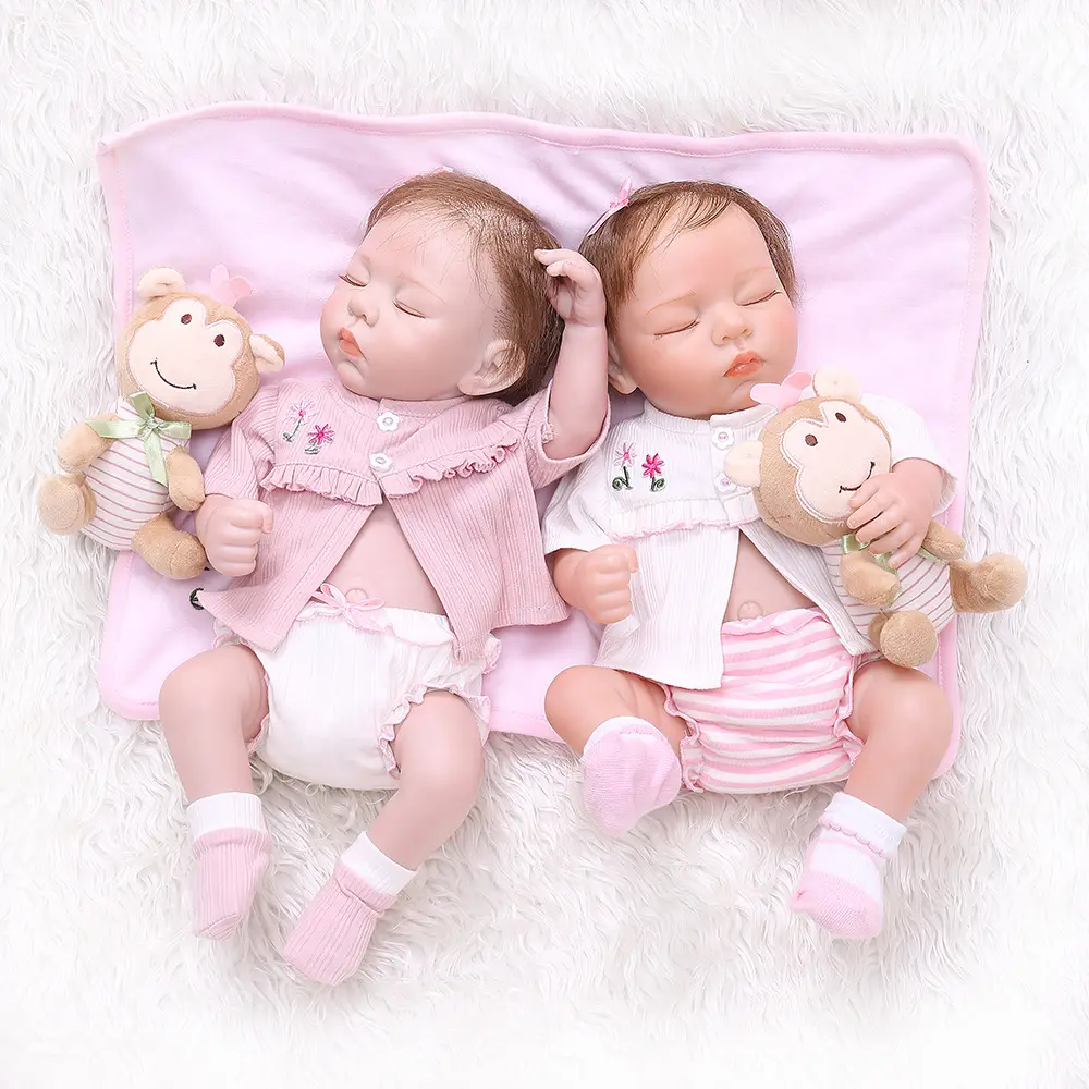 48CM bebe realistic reborn premie baby doll hand detailed painting pink look full body silicone Anatomically Correct