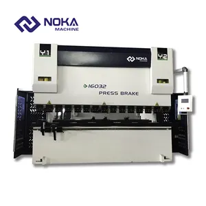 NOKA 4-Axis 110T/4000 CNC Tekan Rem dengan Delem Da-66t Control untuk Kotak Logam Manufaktur Lengkap Lini Produksi