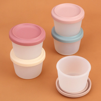 120ml 150ml Silicone Anti-Fuite Mini Boîte À Lunch Emballage Alimentaire Conteneur École Bento Boîte À Lunch pour Enfants Enfants
