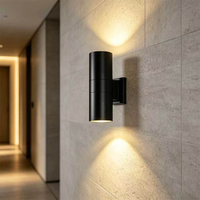 Lampes murales LED VHMatte Black 10W, éclairage haut/bas, en aluminium, étanches, 3500K blanc chaud, CRI 98, garantie 1 an, 170 Lm/W