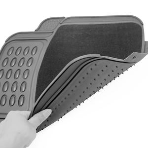 Car <b>Mats</b> 4 Pieces Set Heavy Duty Car Floor <b>Mats</b> with Heel Pad Universal Fit for Car SUV Pick-Up Truck All Weather - Product Image 2