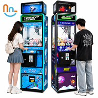Joy2fun Mini Armoire Métallique Commerciale à Monnayeur, Lecteur de Billets et Lecteur de Cartes pour Machine à Grappin de Jeu d'Arcade