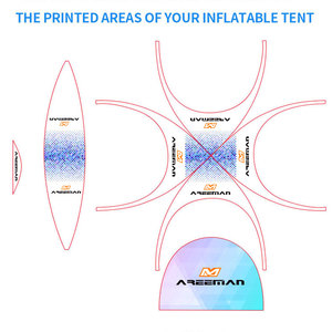 Carpa Inflable Publicitaria Personalizada <span class=keywords><strong>para</strong></span> <span class=keywords><strong>Alquiler</strong></span> y Uso Comercial con Productos Inflables y Inflables Publicitarios - Product Image 6