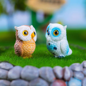 <strong>Tiny</strong> Luminous Resin Owls Glow Dark Miniature <strong>Figurines</strong> for Garden Micro Landscape Christmas Ornament Halloween Business Gifts - Product Image 2