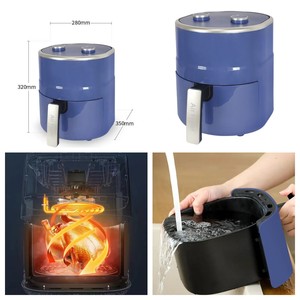 Friteuse à air électrique 6l avec bouton de contrôle de température réglable, vente en gros - Product Image 4