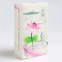 Emballage en papier rectangulaire personnalisé avec logo, laminage mat, gaufrage, revêtement UV, savon cosmétique, matériaux recyclés, cadeau personnalisé