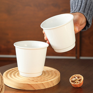 Tazas de Cerámica sin Asa de 12 Oz, Aptas para Microondas y Lavavajillas, Diseño Minimalista para Café, Té y Uso General - Product Image 1