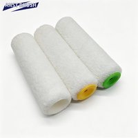 Rullo per pittura in poliestere da 9 pollici (230 mm) con gabbia/copertura a sgancio rapido, lunghezza pelo 12 mm, personalizzabile con logo, per il mercato europeo e indiano