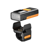 Escáner de Código de Barras Anular NETUM RW185 de Grado Médico, Antimicrobiano, Lector de Códigos QR 1D 2D, Pantalla OLED, Escáner Inalámbrico para Logística, Disponible en Stock
