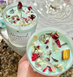 Velas Aromáticas Personalizadas con Piedras Preciosas Espirituales y Chakras Mágicos, con Etiqueta Privada para el Día de la Madre, en Oferta - Product Image 4