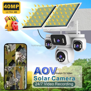 Hieasy 40MP HD Wifi 4Lens 20K 4G Sim Card Solar PTZ <b>Camera</b> Outdoor IP Network <b>Wireless</b> Bullet Surveillance CCTV <b>Security</b> Cameras - Product Image 1
