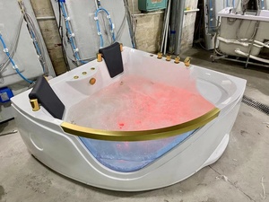 Baignoire Balnéo Autoportante en Acrylique Moderne et Économique pour Salle de Bain, avec Chauffage Thermostatique - Product Image 3