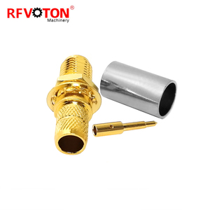 Nhà máy 50 Ohm RP phân cực ngược SMA nữ Jack Bảng điều khiển gắn kết uốn cho lmr240 LMR-240 H-155 RG59 <span class=keywords><strong>RF</strong></span> Coax kết nối đồng trục - Product Image 5