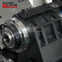Torno CNC Automatizado de Doble Husillo con Herramientas Motorizadas para Ingeniería de Precisión