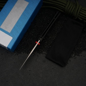 Cuchillo Plegable BM535BK de Acero Inoxidable con Punta de Gota, Mango Negro y Perilla para el Pulgar, para Uso en Exteriores y EDC - Product Image 2