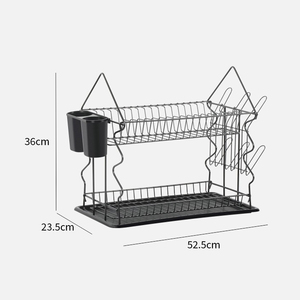 <span class=keywords><strong>Escurridor</strong></span> de Platos de 2 Niveles, Organizador de Platos de Metal, <span class=keywords><strong>Escurridor</strong></span> de Platos Multiusos <span class=keywords><strong>para</strong></span> Encimera, <span class=keywords><strong>para</strong></span> Platos, Tazones, Tazas y Cubiertos - Product Image 6