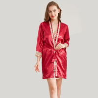 Pyjama Sexy en Satin et soie pour femmes, vêtements de nuit pour dames, OEM, vente en gros, 5 pièces,