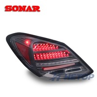 Feux arrière HETOP SONAR W205 2015-2021 Classe C, mise à niveau avec feux de positionnement dynamiques, feux arrière LED complets modifiés pour Benz