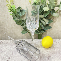 200ml clair haut verre verres à vin rouge longue tige gobelet en plastique en vrac de qualité alimentaire fête verres en plastique pour le vin