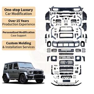Actualizar a BraB800 estilo PP Material Bodykit para <span class=keywords><strong>Mercedes</strong></span> Benz G W465 G350 G500 <span class=keywords><strong>G63</strong></span> 2025 Kits de cuerpo ancho parachoques de coche alerón trasero - Product Image 1