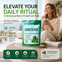SYC BIO Gummies Super Greens Naturels Mélange de Verts Quotidiens Harmonie Digestive Complément Alimentaire Quotidien 120 Comprimés Sac de 600g Durée de Conservation 24 Mois