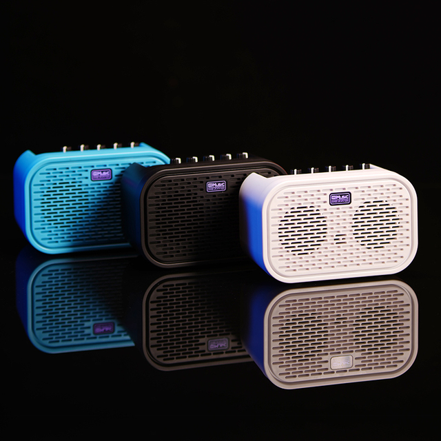 Portable Mini 10-Watt Rechargeable Plastic Active Amplifier Electric Guitar Delay Effect Distortion Tone for Speaker OEM