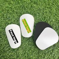 Pelindung Betis Sepak Bola Mini OEM Kustom Hitam Putih Ukuran Kecil, Perlengkapan Pelindung Panjang, Peralatan Sepak Bola