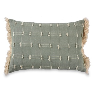 Boho <b>cushion</b> Cotton Striped Jacquard pillow case for <b>Sofa</b> Couch Living Room <b>Cushion</b> Green and White Pillow <b>Cover</b> - Product Image 1