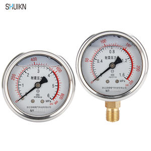 SHUIKN YN60 디지털 유압 압력 게이지 고온 부식 방지 철도금 니켈 케이스 정확도 등급 2.5 - Product Image 1