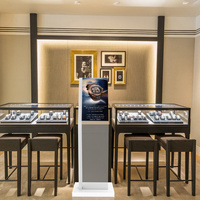 Écran tactile OLED transparent haute clarté de 30 pouces, kiosque interactif publicitaire sur pied