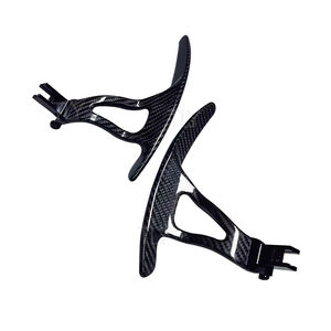 Para GTR R35 paletas <span class=keywords><strong>de</strong></span> cambio <span class=keywords><strong>de</strong></span> fibra <span class=keywords><strong>de</strong></span> carbono seco embellecedor Interior para 2008-2016 NISSAN extensión volante Pick - Product Image 3