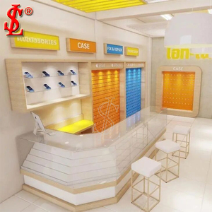 <span class=keywords><strong>Boutique</strong></span> de téléphonie mobile Dernière décoration intérieure Armoire murale d'affichage personnalisée <span class=keywords><strong>en</strong></span> bois conçue - Product Image 2