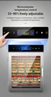 800W Dubbellaagse Voedseldehydrator Onafhankelijke Temperatuurregeling Mesh Thuis Commercieel Citroen Kiwi Appel Kruiden Beef Jerky Droogmachine